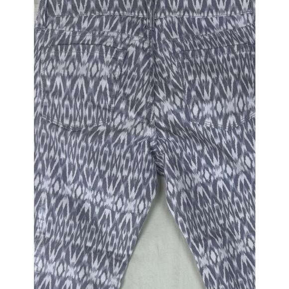 Ann Taylor LOFT Womens Gray Print Pattern 6P Modern Ankle Pants - Picture 7 of 8